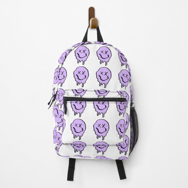 Item preview, Funny Purple Crossed Eyes Drippy Smiley Face Melting designed and sold by thecooltable.