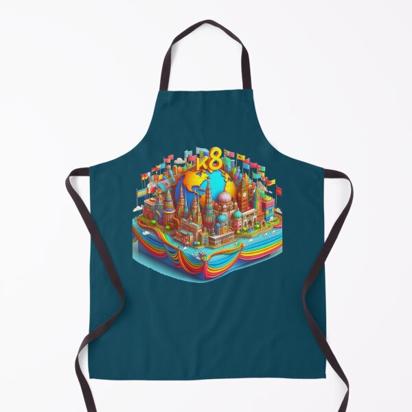 Item preview, 8K Earth Wonders | Colorful 3D Cute World Landmarks with Flags, designed and sold by PaintMeWorld.