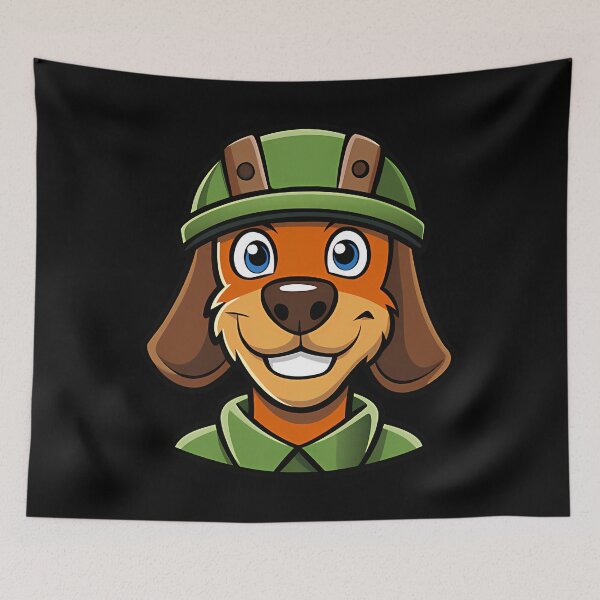 Item preview, Soldier Doggo. designed and sold by LolaBrooksFa.