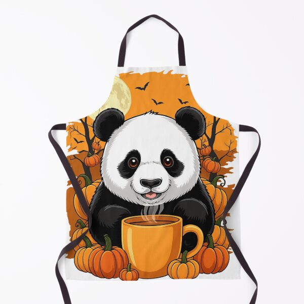 Item preview, Autumn Panda with Pumpkin Spice and Full Moon designed and sold by PreciousBecV.