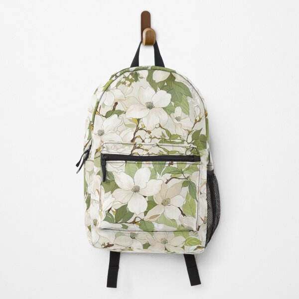 Item preview, Elegant Floral Pattern Featuring Soft White Blossoms and Green Leaves designed and sold by CoolPixels.