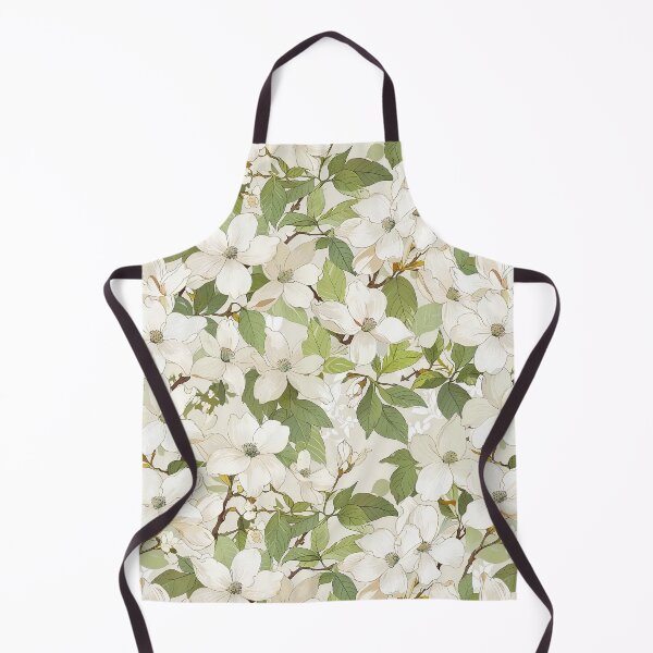 Item preview, Elegant Floral Pattern Featuring Soft White Blossoms and Green Leaves designed and sold by CoolPixels.
