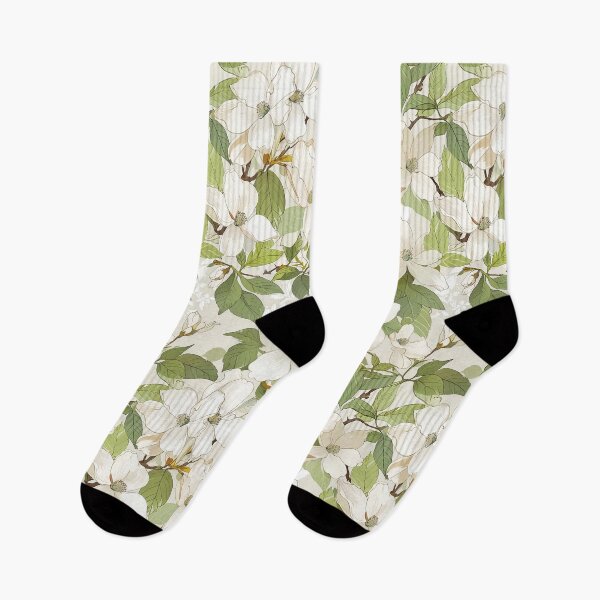Item preview, Elegant Floral Pattern Featuring Soft White Blossoms and Green Leaves designed and sold by CoolPixels.