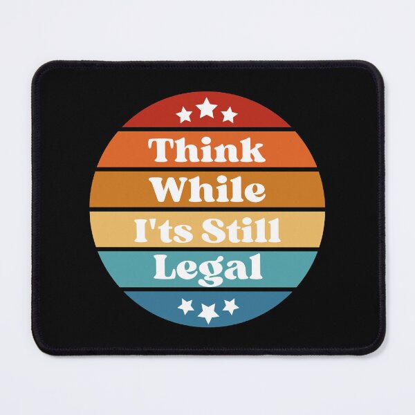 Item preview, Freedom of Thought Quote Think While It's Still Legal Retro Sunset designed and sold by thecooltable.