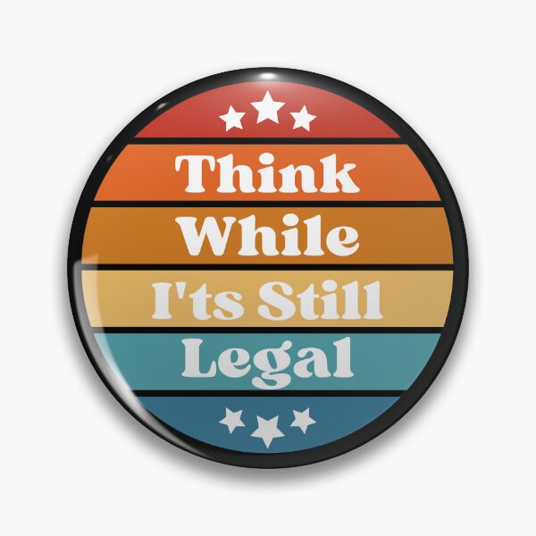 Item preview, Freedom of Thought Quote Think While It's Still Legal Retro Sunset designed and sold by thecooltable.