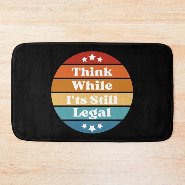 Item preview, Freedom of Thought Quote Think While It's Still Legal Retro Sunset designed and sold by thecooltable.