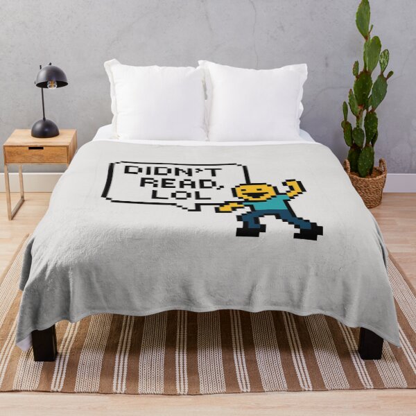Item preview, Didn't Read LOL Pixel Meme designed and sold by Bratak.