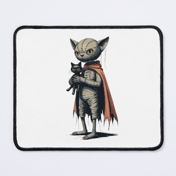 Item preview, Creepy puppet cat with cape and black feline designed and sold by StormArte.
