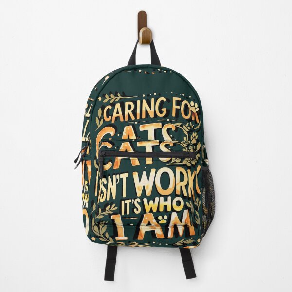 Item preview, Caring for Cats Isn’t Work, It’s Who I Am – Cat Caregiver Identity Design designed and sold by SnarkyTextStudiO.