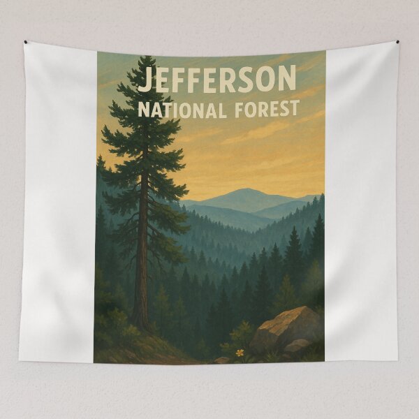 Item preview,  Sunset Overlook in Jefferson National Forest, Virginia designed and sold by Places On Earth.