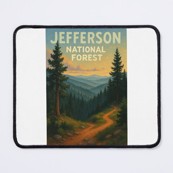 Item preview, Trail Through Jefferson National Forest at Dusk designed and sold by Places On Earth.
