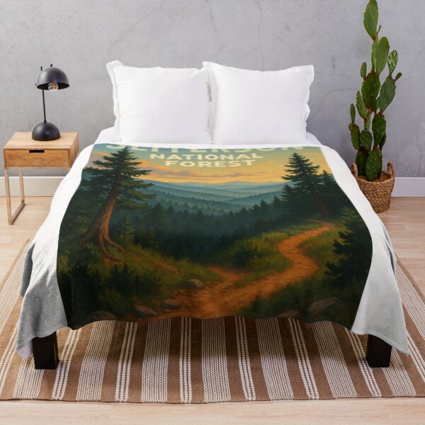 Item preview,  Trail Through Jefferson National Forest at Dusk designed and sold by Places On Earth.