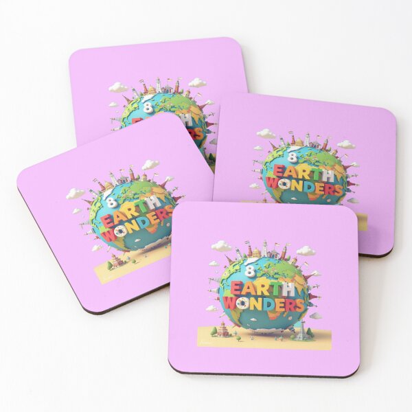 Item preview,  8K Earth Wonders | Colorful 3D Cute World Landmarks with Flags,  designed and sold by PaintMeWorld.