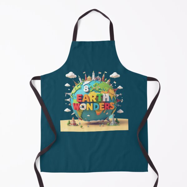 Item preview, 8K Earth Wonders | Colorful 3D Cute World Landmarks with Flags, designed and sold by PaintMeWorld.