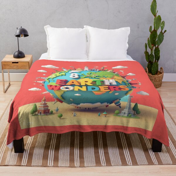 Item preview, 8K Earth Wonders | Colorful 3D Cute World Landmarks with Flags, designed and sold by PaintMeWorld.