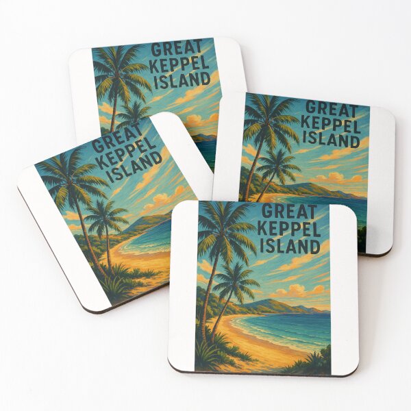 Item preview,  Sunset Beachscape on Great Keppel Island, Australia designed and sold by Places On Earth.