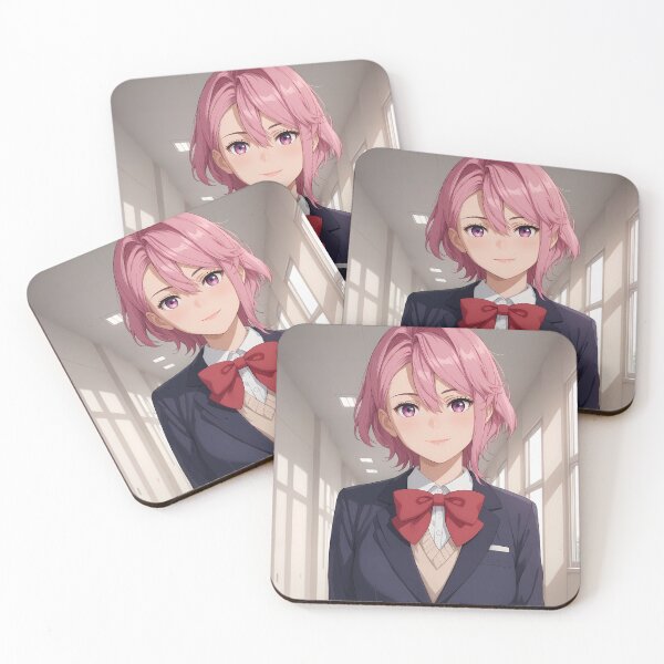 Item preview, Aira Shiratori Dandadan Warm Hallway Smile Greeting designed and sold by HumbertoValveno.