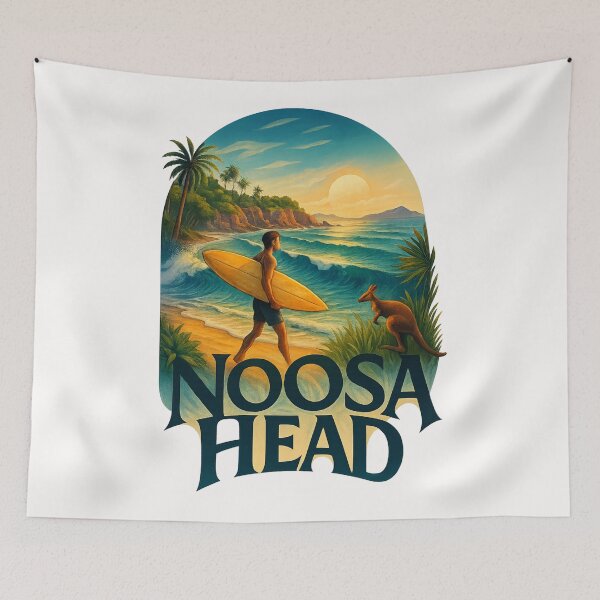 Item preview,  Sunset Surf at Noosa Head, Queensland designed and sold by Places On Earth.