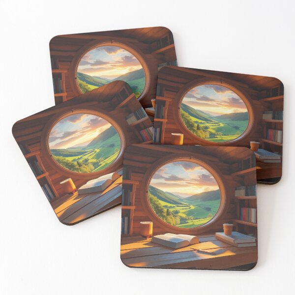 Item preview, Sunset Reading Corner with Valley Landscape designed and sold by mokiregtrea.