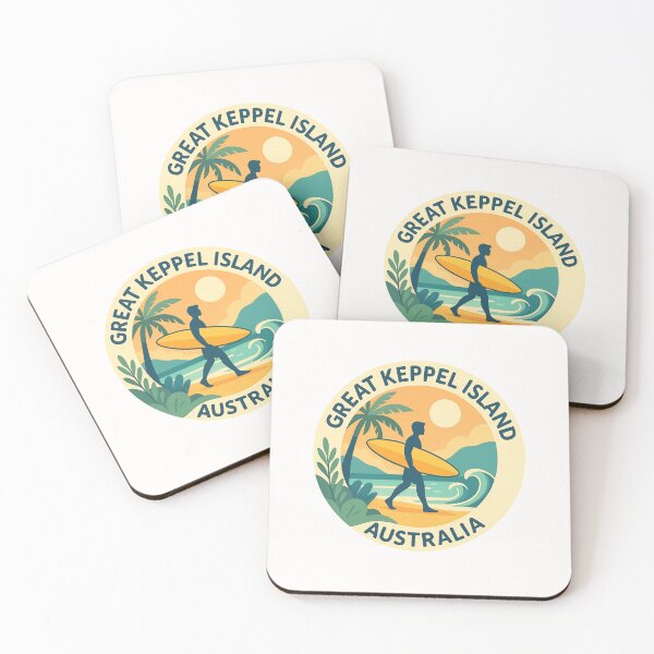 Item preview,  Surf Scene on Great Keppel Island, Queensland designed and sold by Places On Earth.