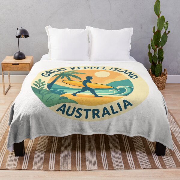Item preview,  Surf Scene on Great Keppel Island, Queensland designed and sold by Places On Earth.