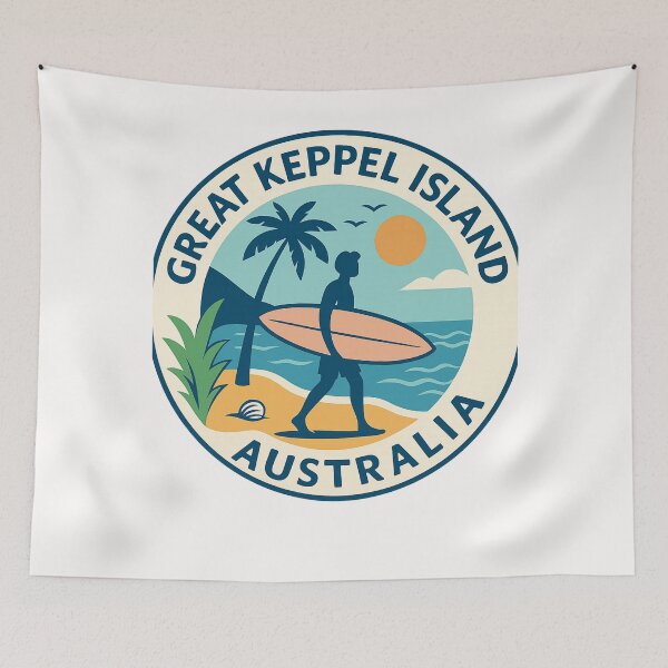 Item preview,  Great Keppel Island Surf Vibes, Queensland designed and sold by Places On Earth.