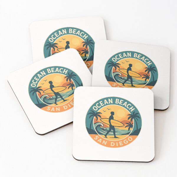 Item preview,  Ocean Beach Sunset Surf Scene, San Diego designed and sold by Places On Earth.
