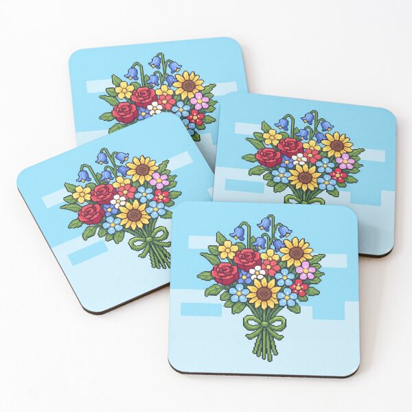 Item preview, Cute Pixel Flowers designed and sold by Artvolt.