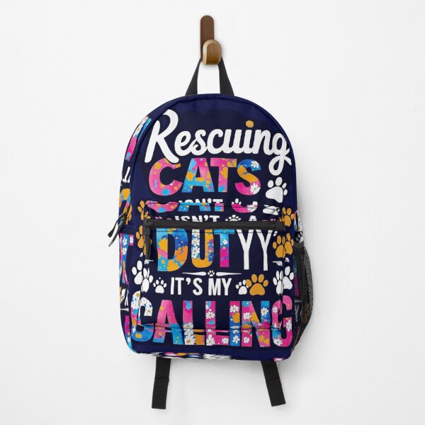 Item preview, Rescuing Cats Isn’t a Duty, It’s My Calling – Cat Rescue Identity Quote designed and sold by SnarkyTextStudiO.