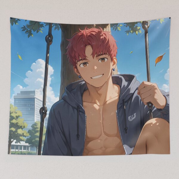 Item preview, Jiji Dandadan Park Swing Casual Smile Scene designed and sold by HumbertoValveno.
