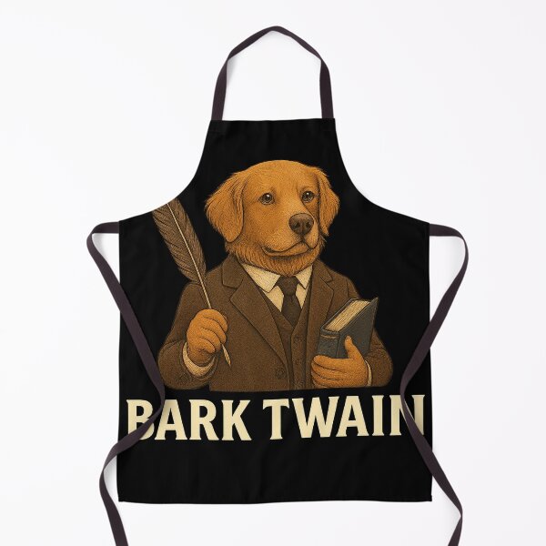 Item preview, Bark Twain – Funny Dog Writer Pun Design designed and sold by CritterSquad.