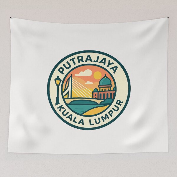 Item preview,  Putrajaya Bridge and Mosque, Kuala Lumpur Region designed and sold by Places On Earth.