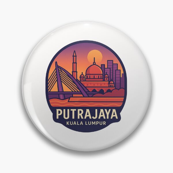 Item preview,  Night Skyline of Putrajaya and Kuala Lumpur Icons designed and sold by Places On Earth.