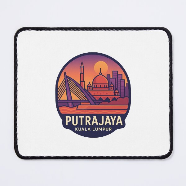 Item preview, Night Skyline of Putrajaya and Kuala Lumpur Icons designed and sold by Places On Earth.
