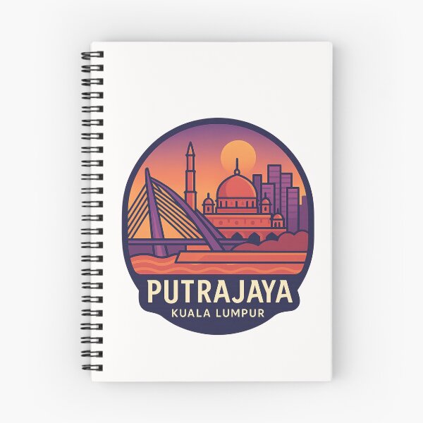 Item preview,  Night Skyline of Putrajaya and Kuala Lumpur Icons designed and sold by Places On Earth.