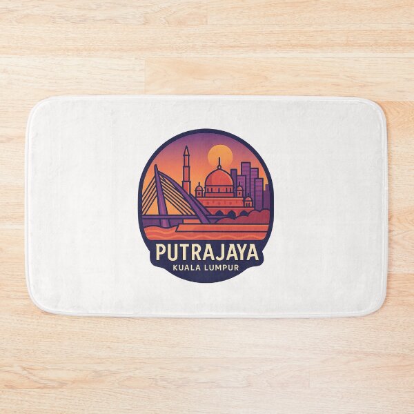 Item preview,  Night Skyline of Putrajaya and Kuala Lumpur Icons designed and sold by Places On Earth.