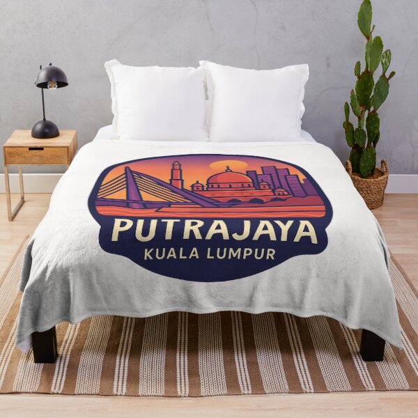 Item preview,  Night Skyline of Putrajaya and Kuala Lumpur Icons designed and sold by Places On Earth.