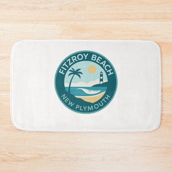 Item preview, Fitzroy Beach and Lighthouse, Taranaki Coast designed and sold by Places On Earth.