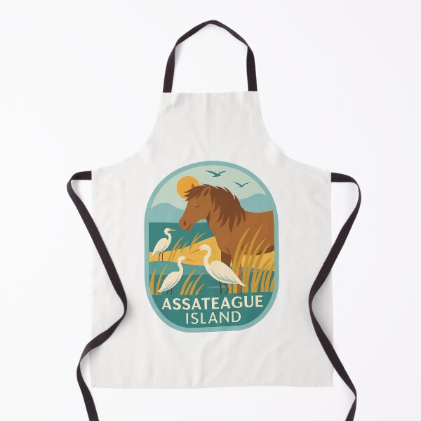 Item preview, Wild Horse and Egrets, Assateague Island National Seashore designed and sold by Places On Earth.