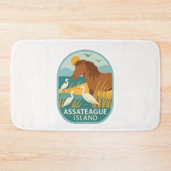 Item preview,  Wild Horse and Egrets, Assateague Island National Seashore designed and sold by Places On Earth.