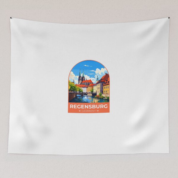 Item preview, Regensburg Germany Travel Sticker designed and sold by TulipaGraphics.