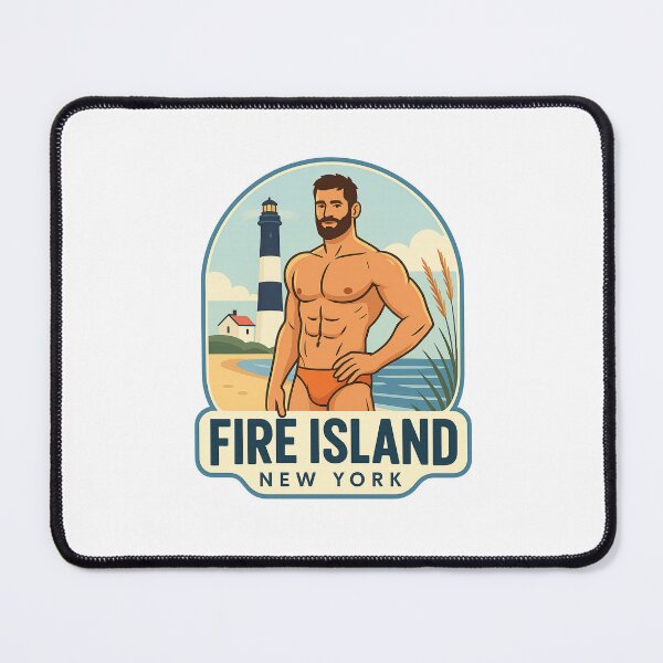 Item preview,  Fire Island Lighthouse with Beachgoer, New York Coast designed and sold by Places On Earth.