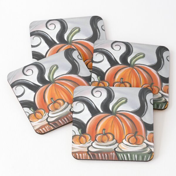 Item preview, Halloween Pumpkin Cupcake Spectacle- Whimsical and Spooky Fun designed and sold by OlfactoART Studio.