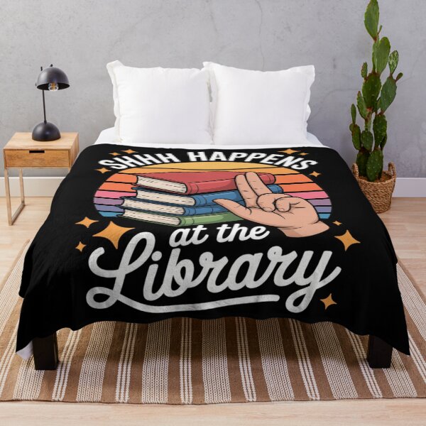 Item preview, Shhh Happens at The Library Book Quote designed and sold by waazwee6.