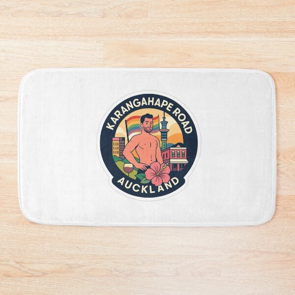Item preview, Karangahape Road Sunset and Rainbow Flag, Auckland designed and sold by Aryabek.