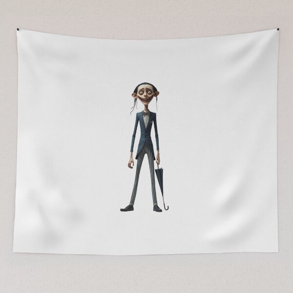 Item preview, Elegant skeletal figure with suit and umbrella designed and sold by StormArte.