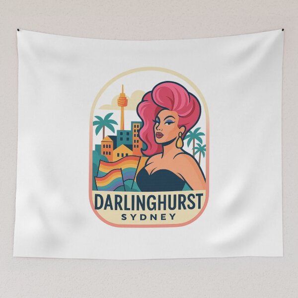 Item preview,  Darlinghurst LGBTQ+ Celebration and Cityscape, Sydney designed and sold by Aryabek.