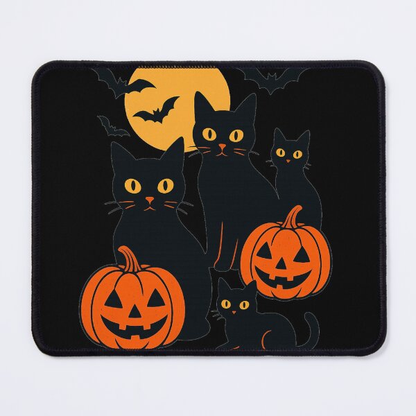 Item preview, Spooky Halloween Cats and Pumpkins designed and sold by Tetianova.