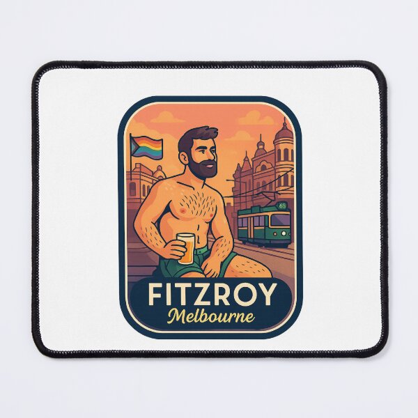 Item preview, Fitzroy Street and Tram with LGBTQ+ Vibes, Melbourne designed and sold by Aryabek.