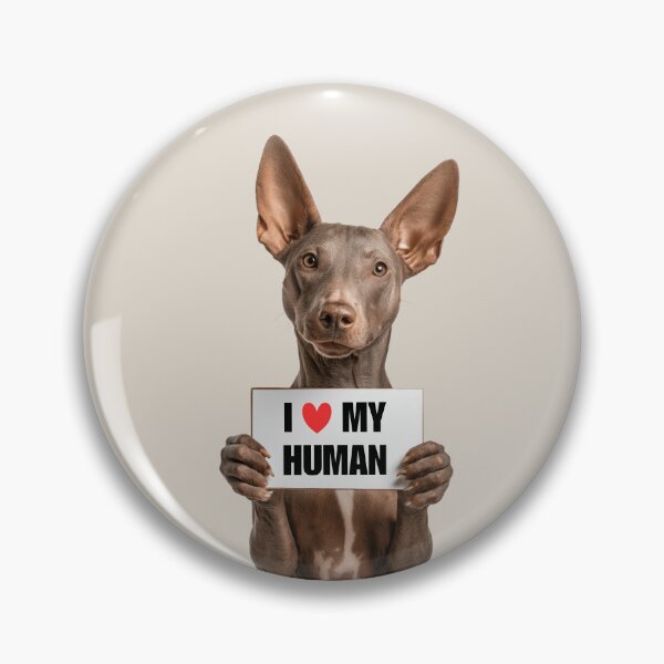 Item preview, Cute Xoloitzcuintli dog with Signboard I love my Human  designed and sold by LazyOwlStore.